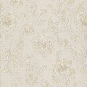 3838 Zambaiti Floral Cream Textured Wallpaper