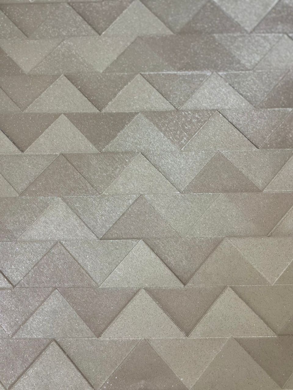 88601 Zambaiti Brown Geometric Wallpaper - Image 2